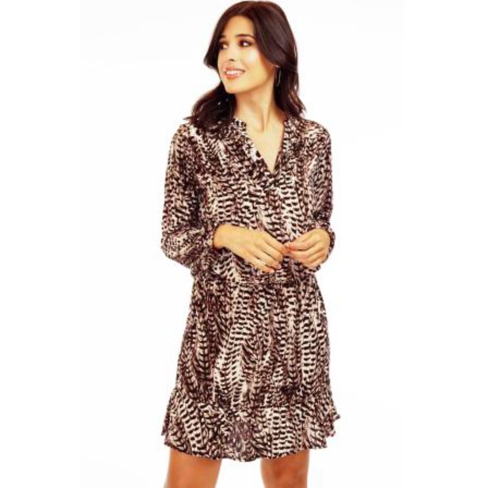 Veronica M Animal Print Dress
